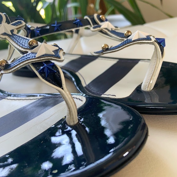 Dolce and Gabbana, nautical studded anchor sandals - Picture 10 of 13